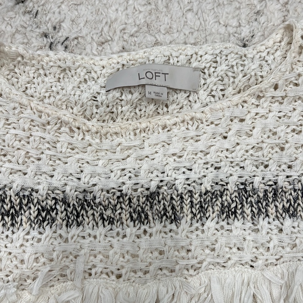 Loft Knit fringe top - Picture 2 of 5